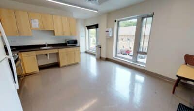 Alumni Hall Floor Kitchen and Laundry Room